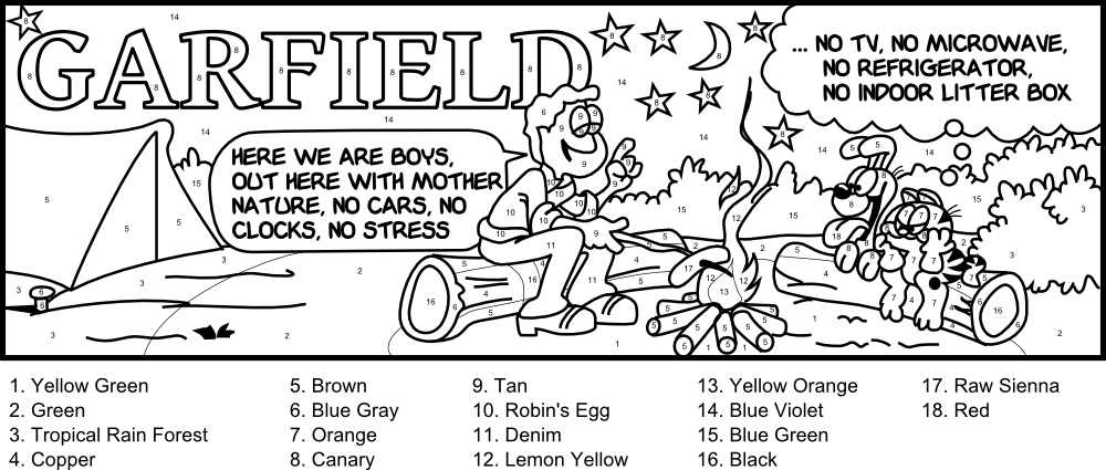 Garfield By Numbers