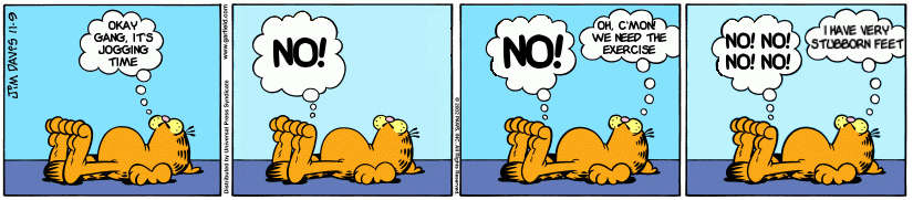 Garfield Plagiarises Peanuts - Yet Again