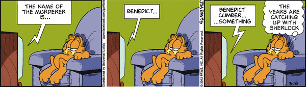 No Bleep, Sherlock... er Garfield 