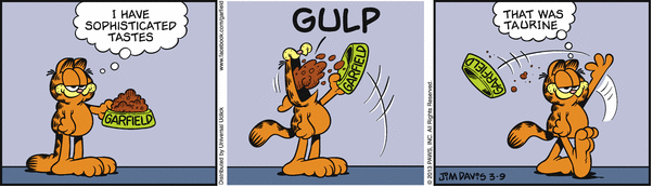 Garfield's Sophisticated Taste