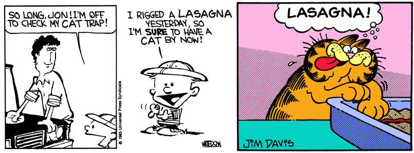 Jon and Calvin and Garfield