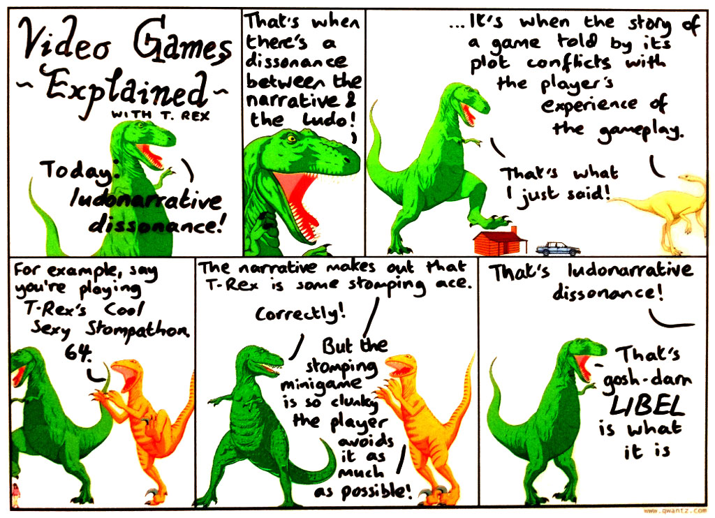 Exercise for the reader: invent a game system whereby it would actually be gosh-darn slander