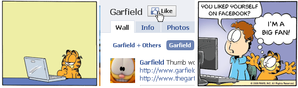 Garfield on Facebook
