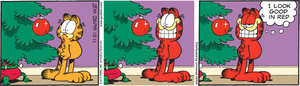 Garfield in Red