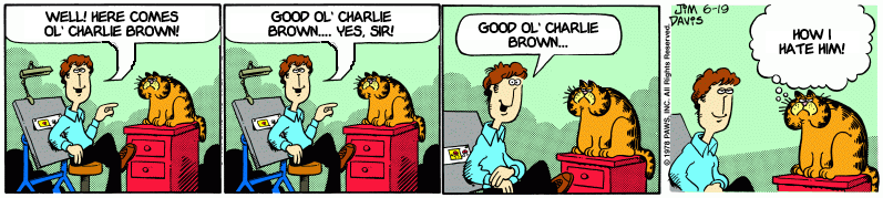 Garfield Plagiarises Peanuts