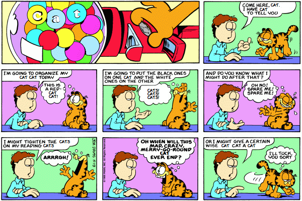 Garfield with Nouns Replaced With 