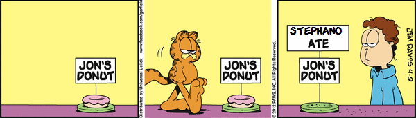 Two Often Used Square Root Of Minus Garfield Memes Combined To Make a Strip of Square Root of Minus Garfield