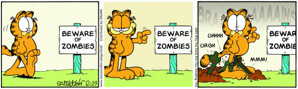 Garfield versus Zombies