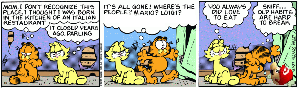 Garfield's Past Made Disturbing