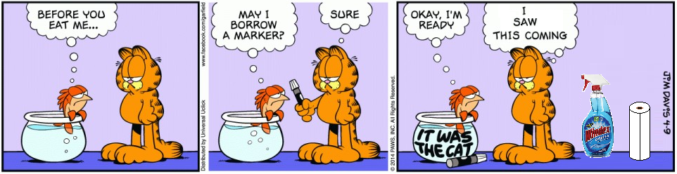 Garfield Plus Cleaning Supplies