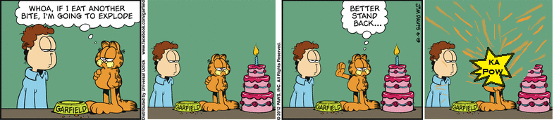 34th Birthday Special: Garfield Plus Obvious Fourth Panel
