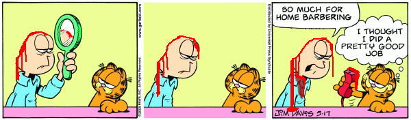 Sweeney Garfield (aka Variations on a Haircut #3)