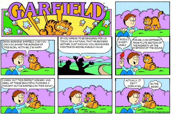 Garfield and translation bad slowly