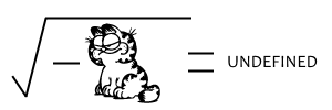 Literal Square Root of Minus Garfield