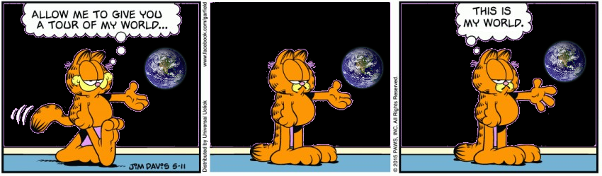 Garfield Gives You A Tour Of His World