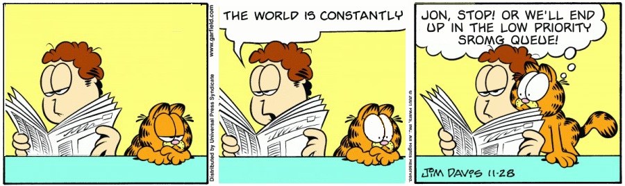 Garfield Attempts To Delay The Inevitable