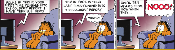 Garfield the Colbert Fan