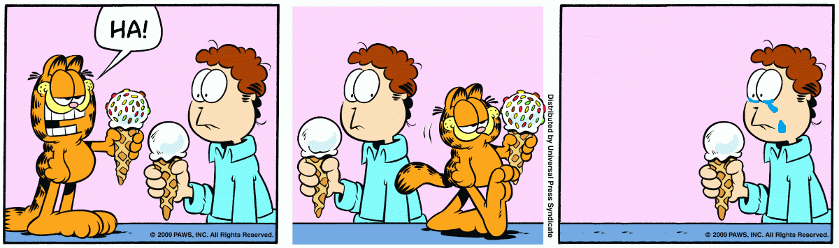 Garfield Minus Jealousy Plus Sadness