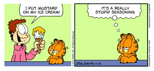 Garfield Hates Mustard
