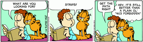 Garfield Minus Error Message
