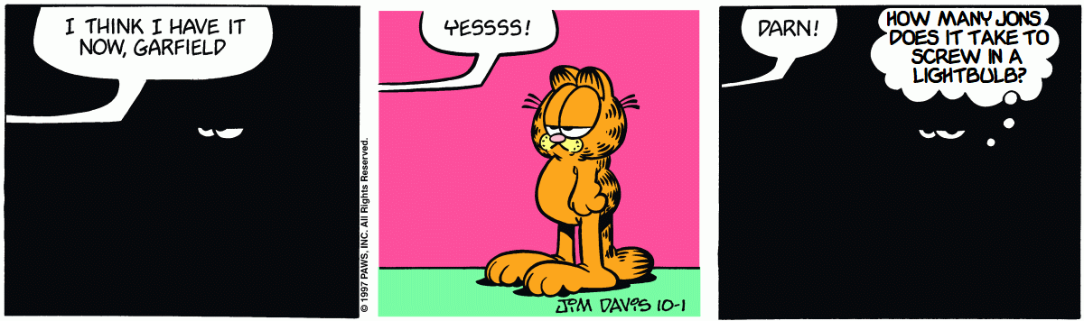 Garfield Plus a Classic Joke