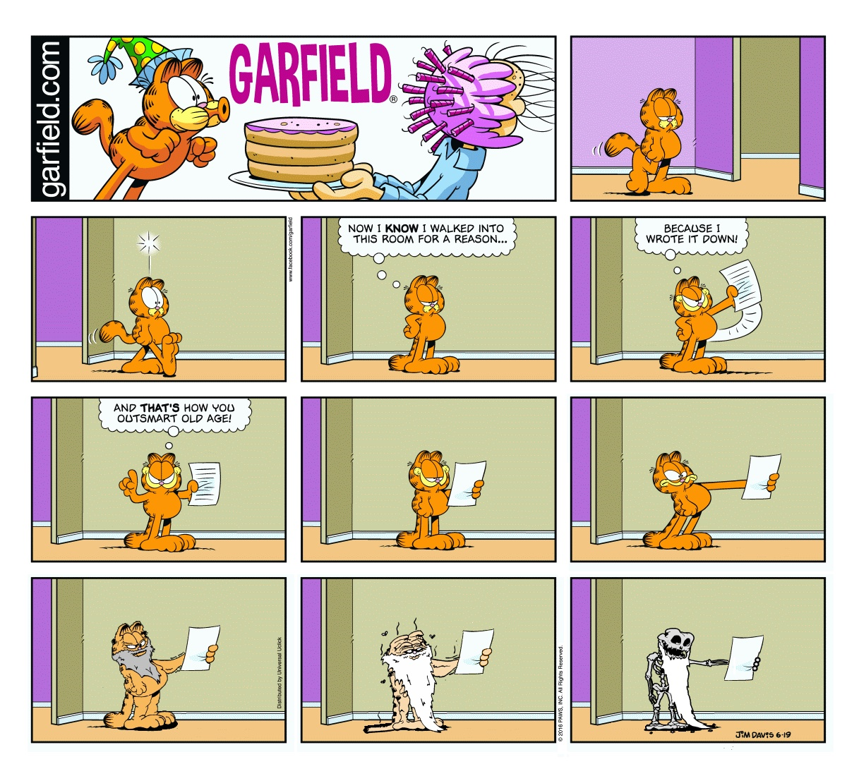 Garfield plus the Inevitable Passing of Time
