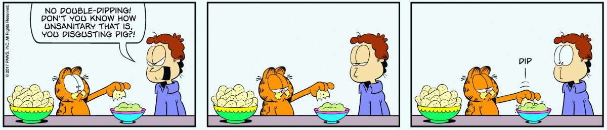 Garfield Takes A Dip