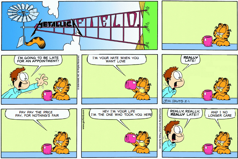 Garfield Really Doesn't Care