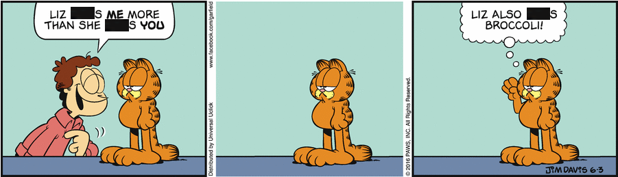Censored Garfield: she what