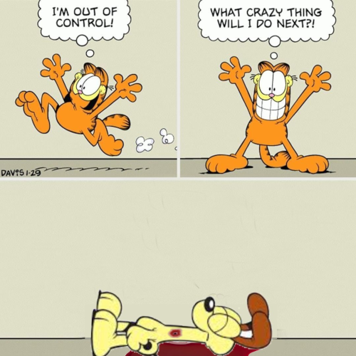 Garfield is unpredictable