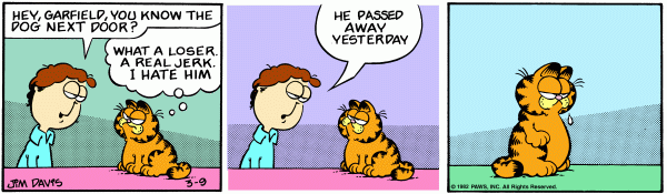 Garfield plus remorse