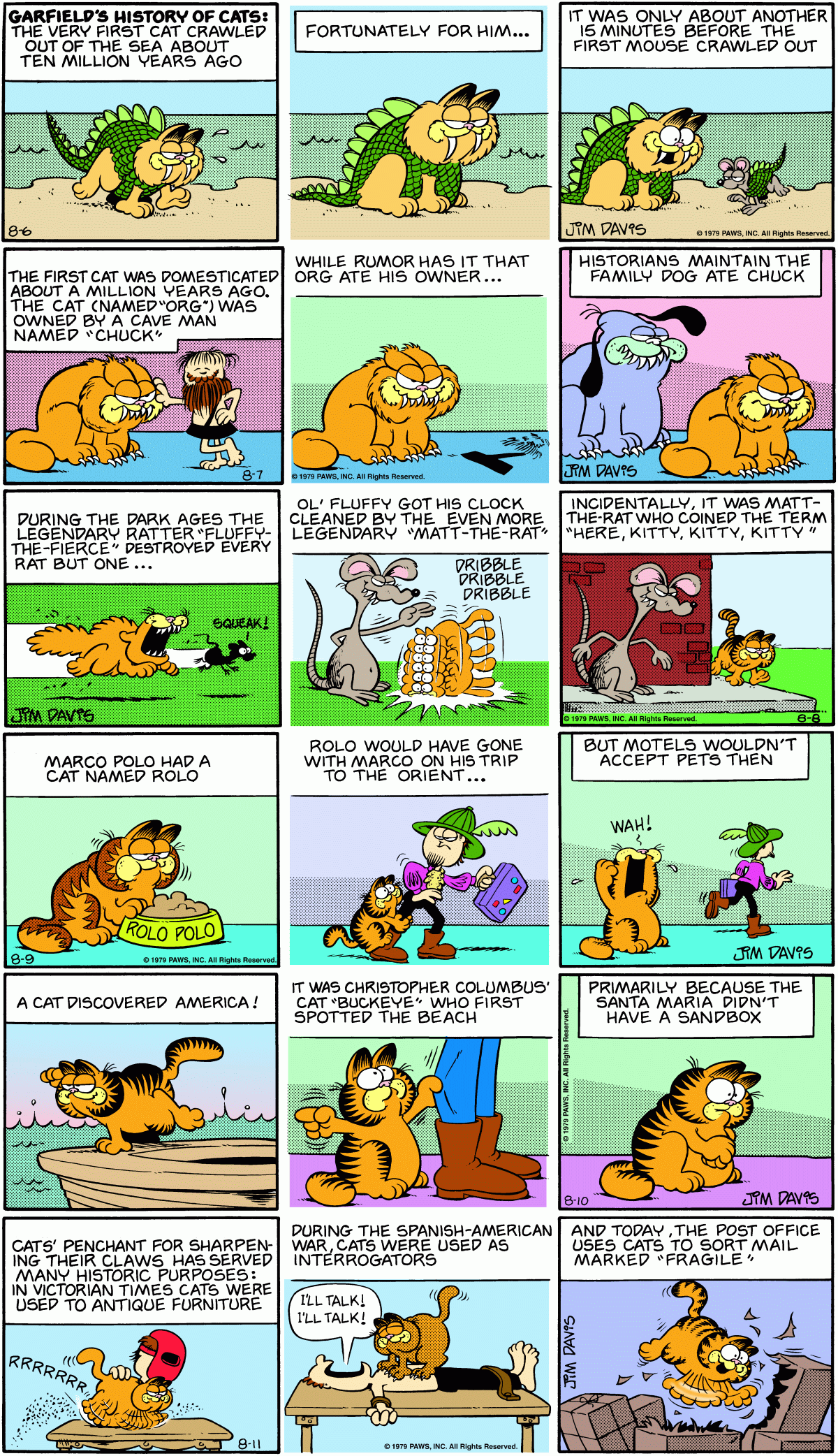 Garfield's History of Cats