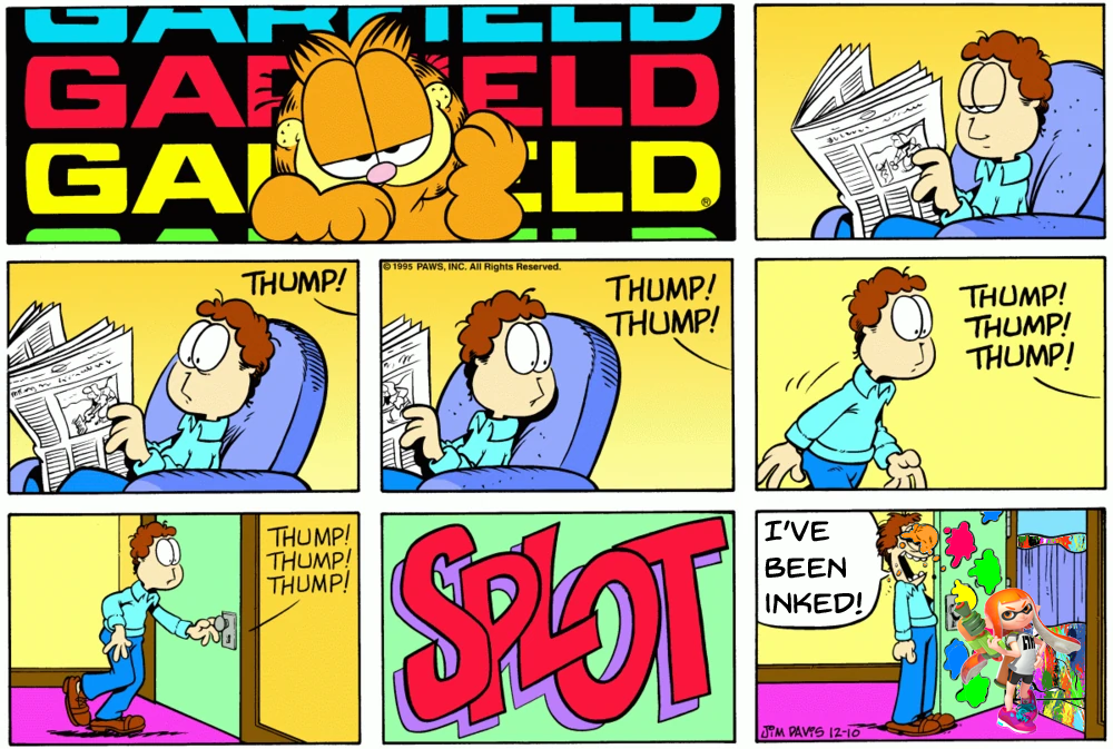 Garfield plus Splatoon