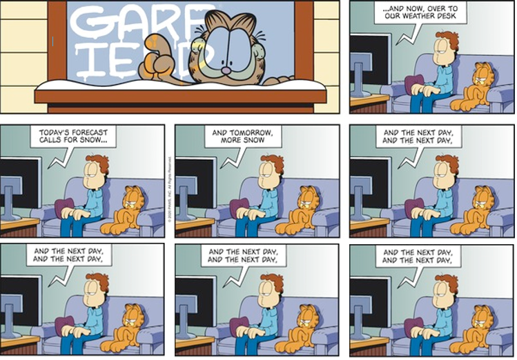 Garfield Plus Mr. Krabs the Weatherman