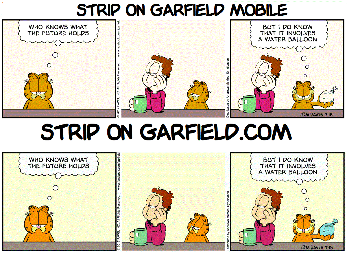 Garfield mobile: less aware than Garfield.com?