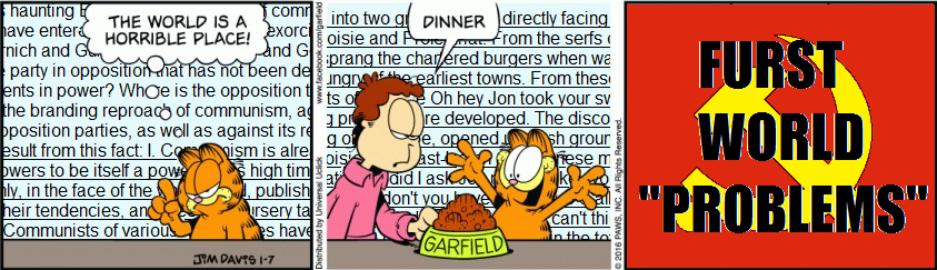 It is easier to imagine the end of the world than the end of Garfield