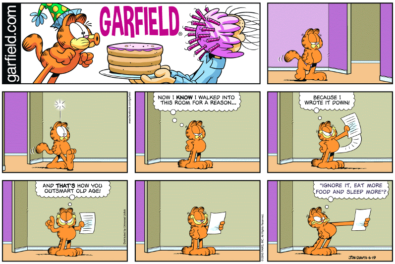What Garfield probably wrote