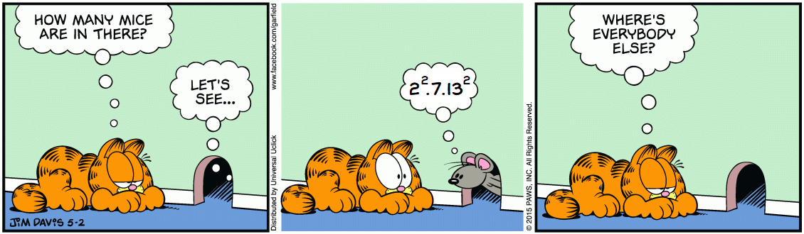 Prime factors of minus Garfield