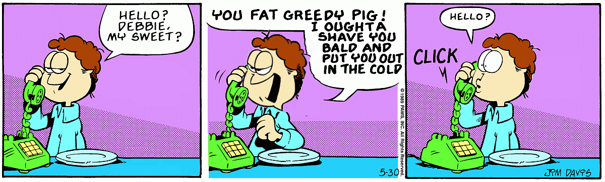 Garfield minus Garfield plus paranoia