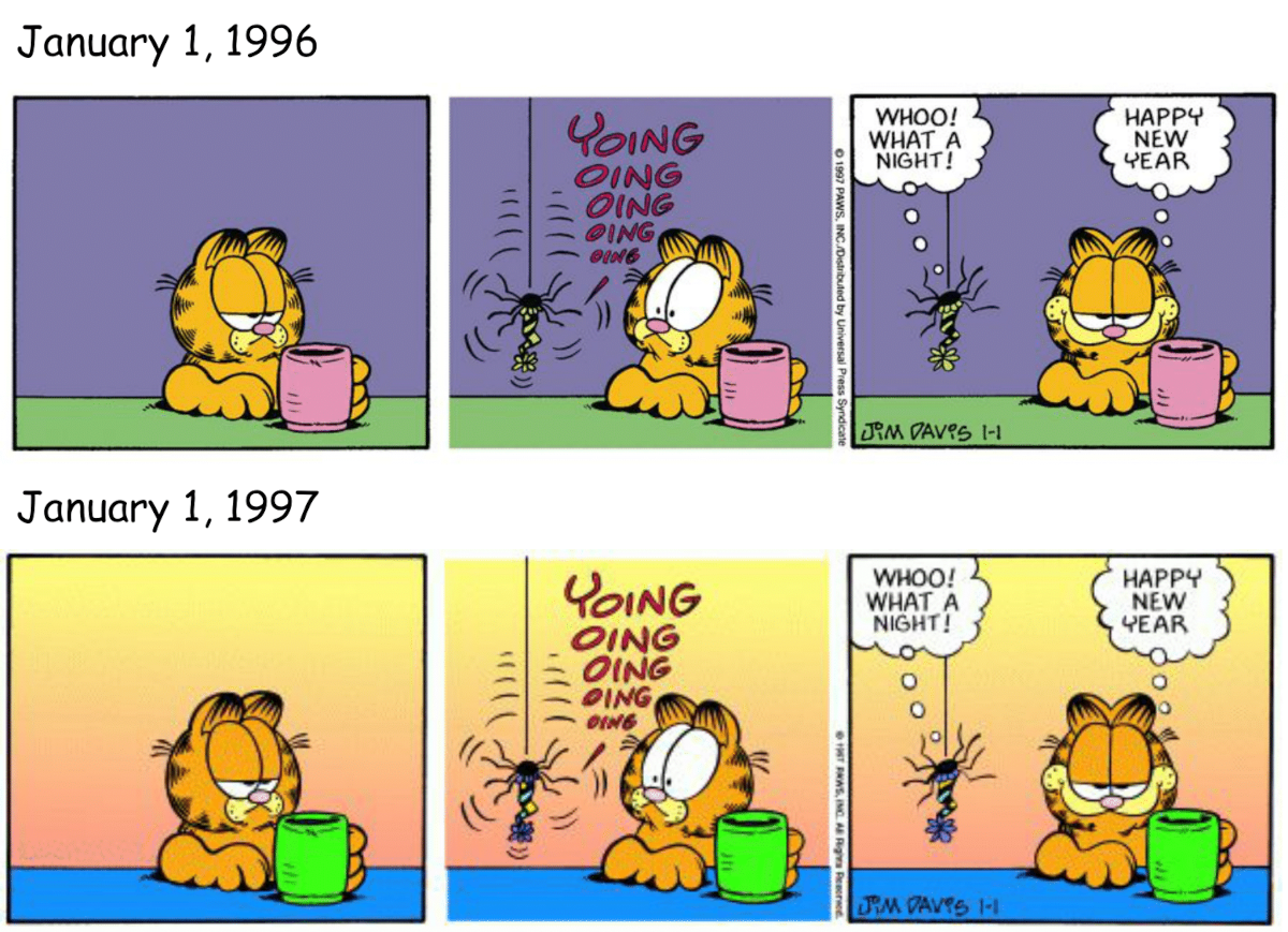 Spot the Difference with Garfield 16: New Year's Edition