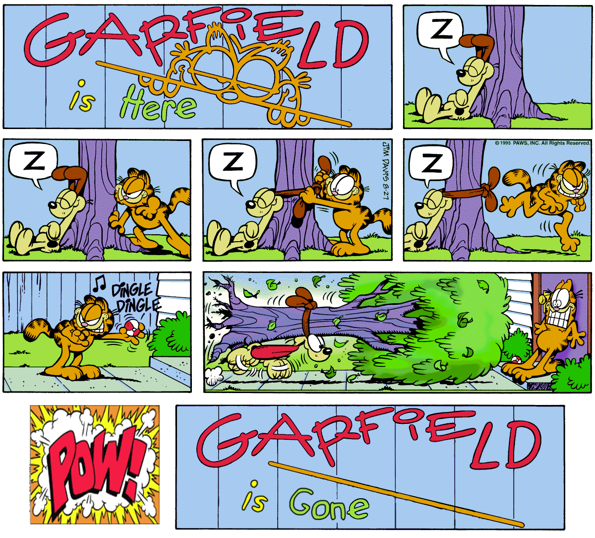 Garfield wuz Here