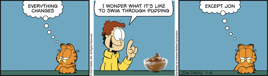 Garfield Pudding Garfield