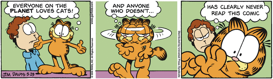 Garfield + Comic = love for cats