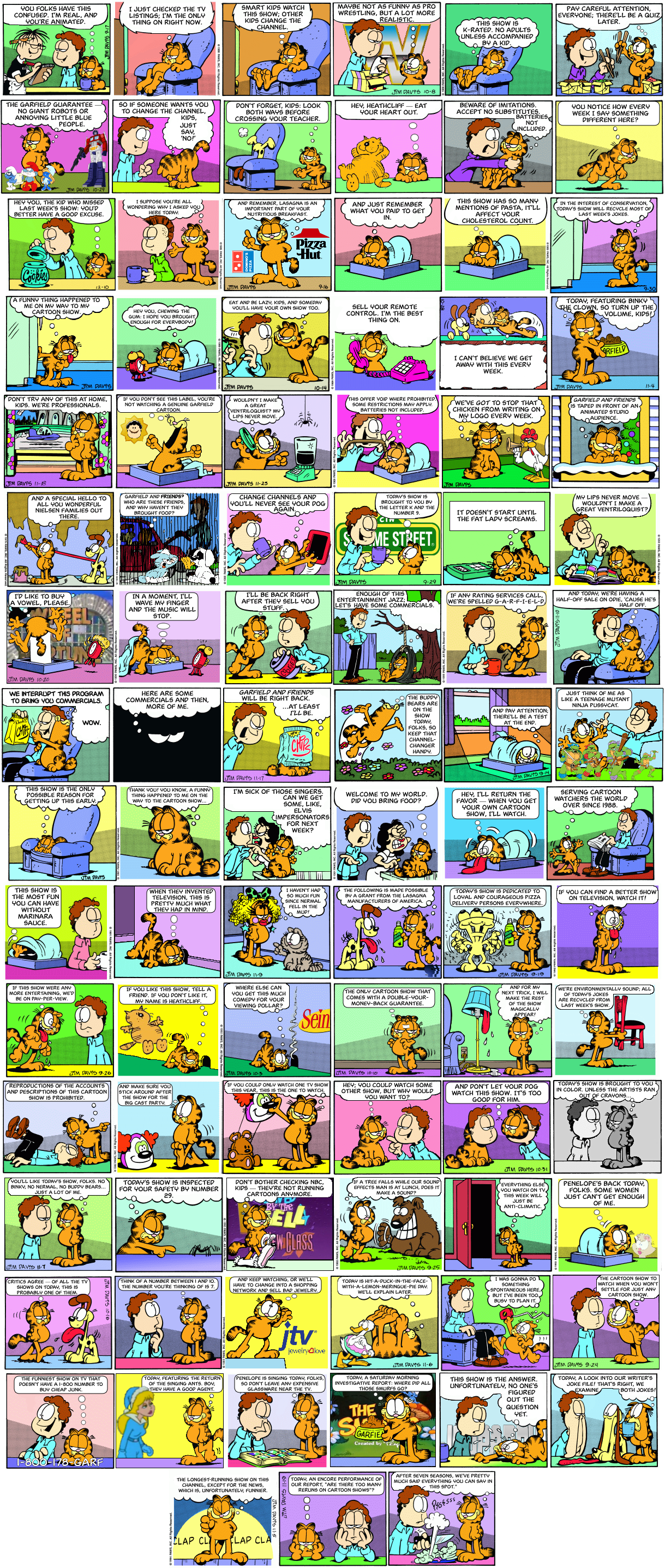 The Infinite Wisdom of Garfield... Or Seven Seasons' Worth, At Least