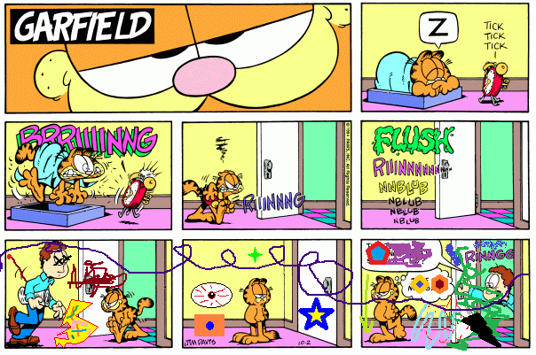 Garfield Minus Punchine (or, Garfield à la Stinkoman)