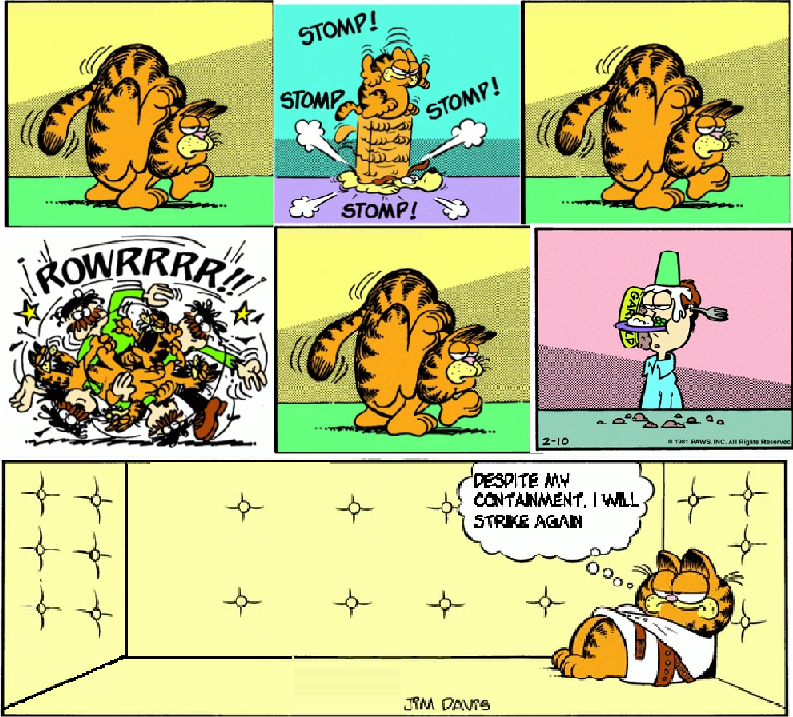 Garfield the Merciless God