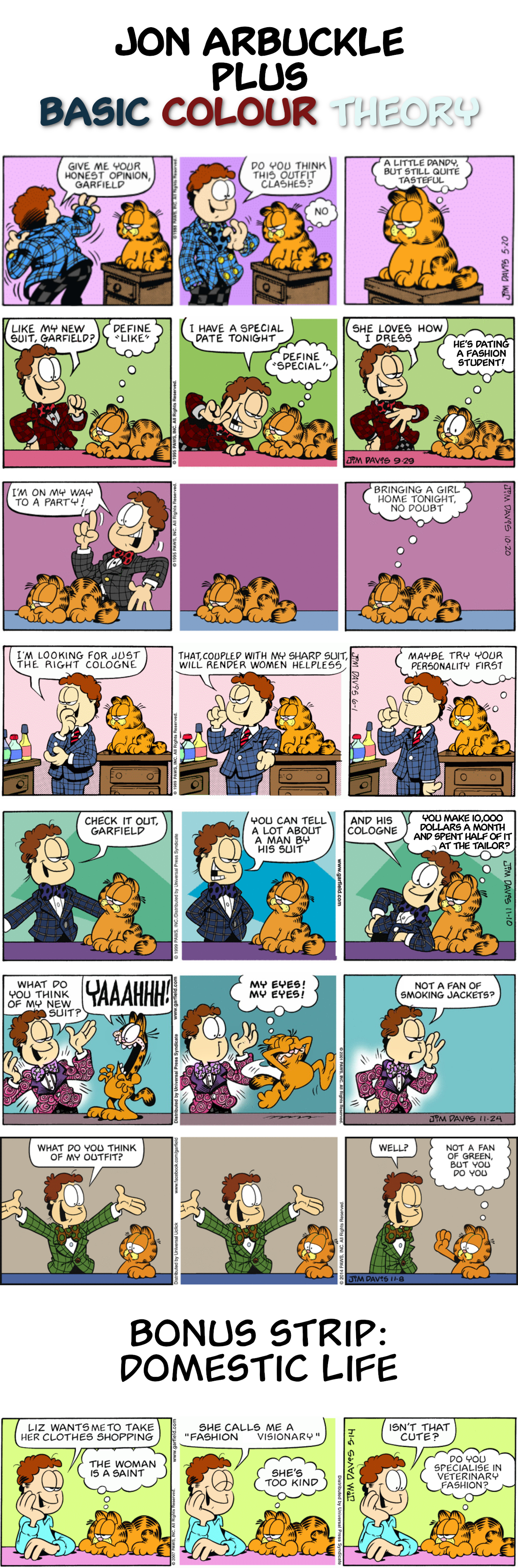 Jon Arbuckle plus Basic Colour Theory