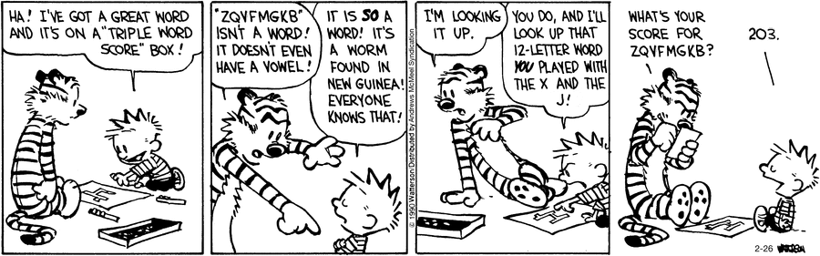 Calvin (Mostly) Follows The Rules